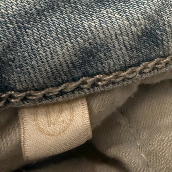 7 For All Mankind Light Blue Cropped Denim Skinnies -Sz 12- - Picture 6 of 6